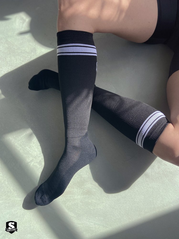 Compression sock Sport - black/white