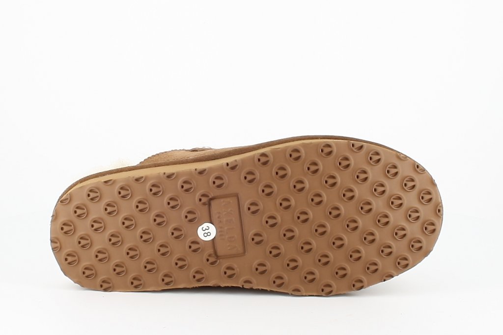 Sheepskin slippers Axelda Turku Chestnut/Creme