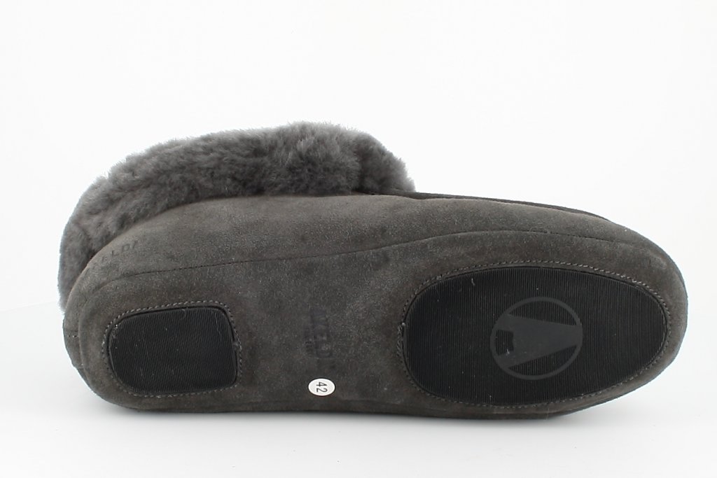Sheepskin slippers London Asphalt