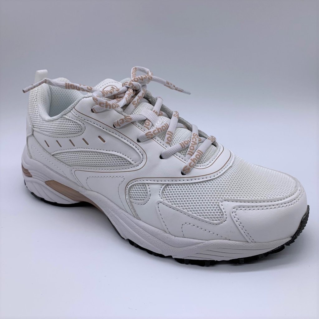 Scholl Sprinter Score Walking Shoes - White Bronze