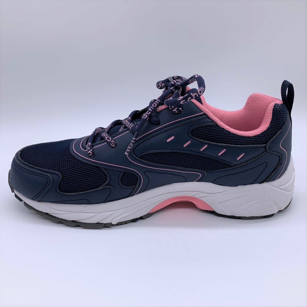 Scholl Sprinter Score Walking Shoes - Navy Blue Pink