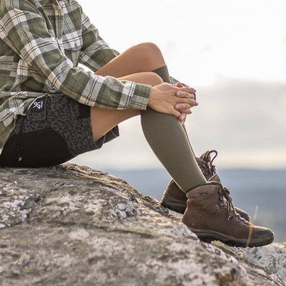 Ski and hiking sock Wool - Khaki