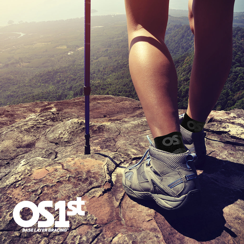 OS1st FS4 Merino Compression Socks against heel spurs - Black