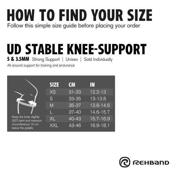 Size XS - Knee protection with splints