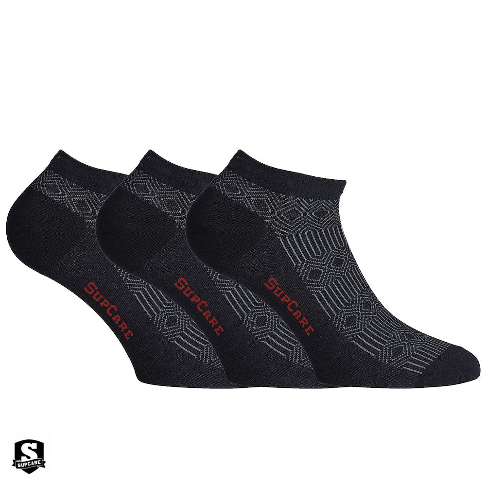 3-pack Bamboo socks ankle - Black