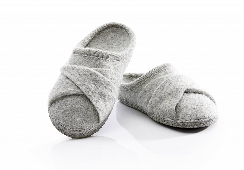 Size 36 - Wool slippers - Ulle Seamless Twist Ladies - Grey