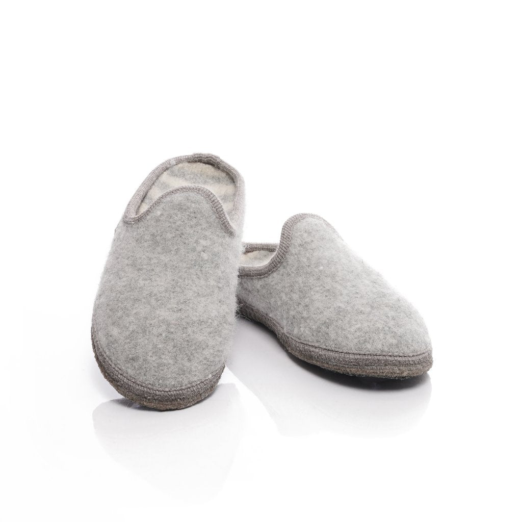 Wool slippers - Ulle Legacy Ladies - Light Grey Melange