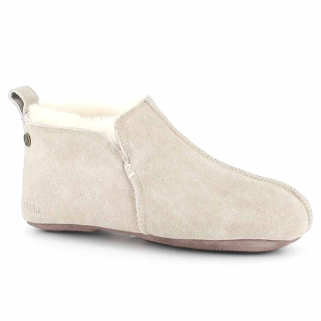 Sheepskin slippers Innsbruck Sand/White