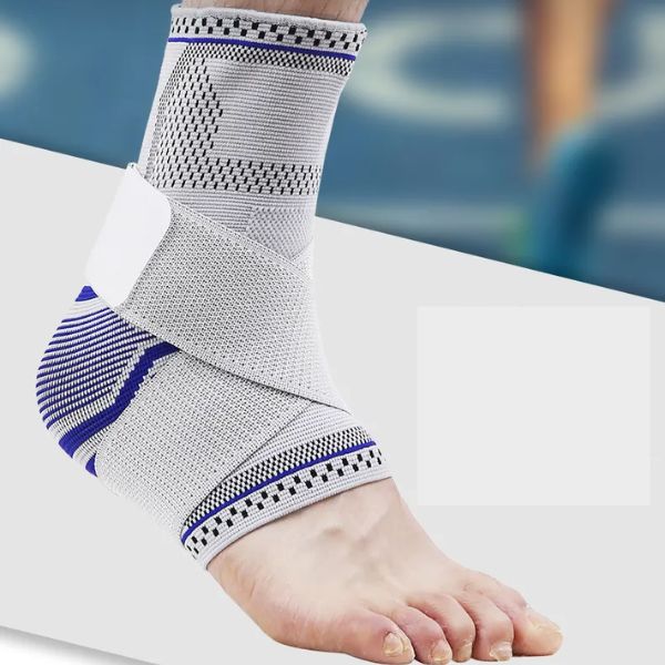 Ankle Brace Flexible - Gray/Blue
