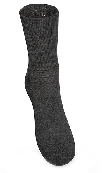 Size 34-36 - Diabetes sock in wool - Anthracite