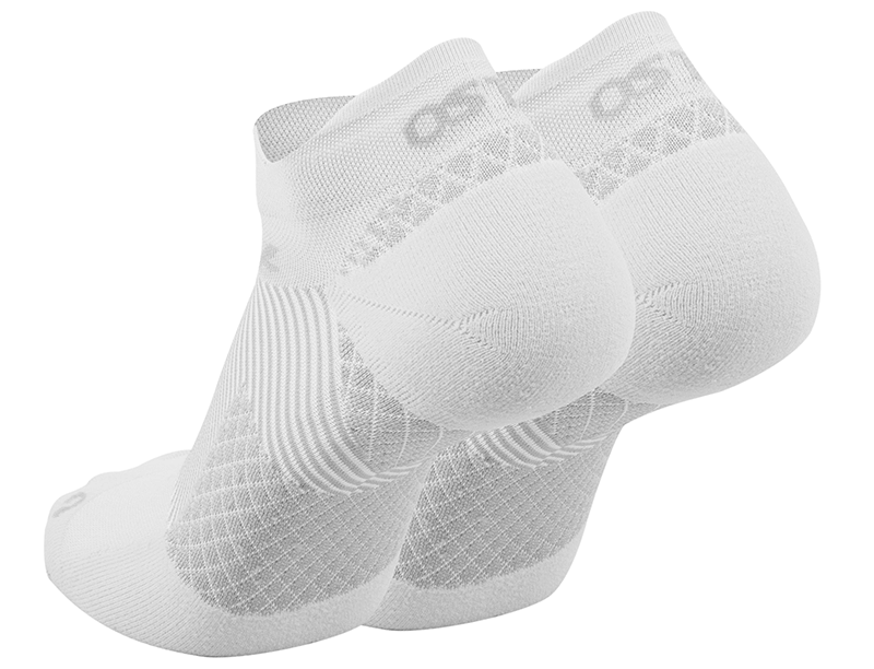 OS1st FS4 NoShow Plantar Fasciitis Sock - White