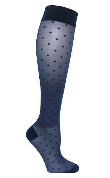 Nylon support socks - Dark blue
