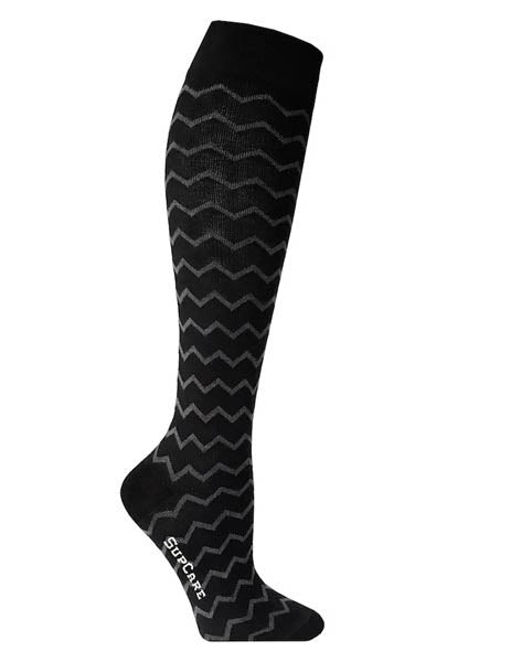 Support socks - Black Zigzag