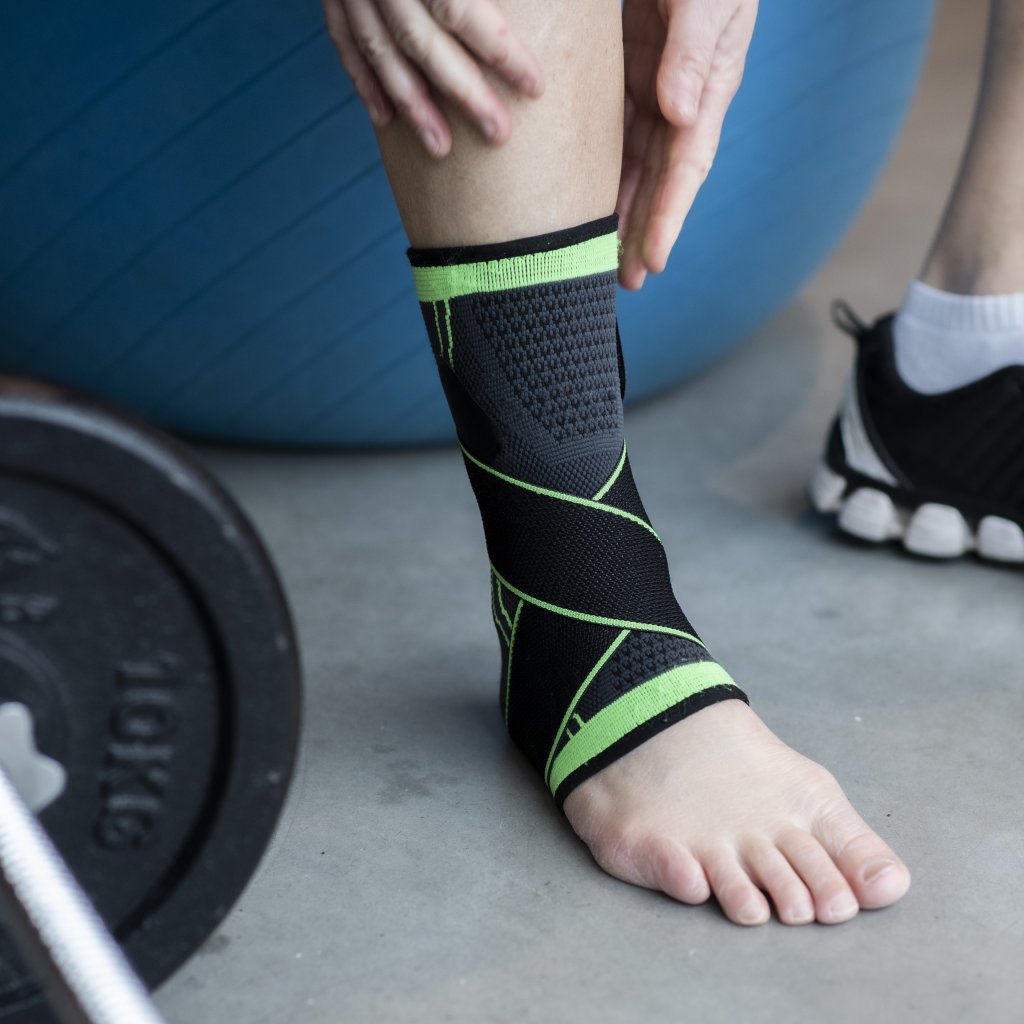 Ankle protection Flexible - Green/Black