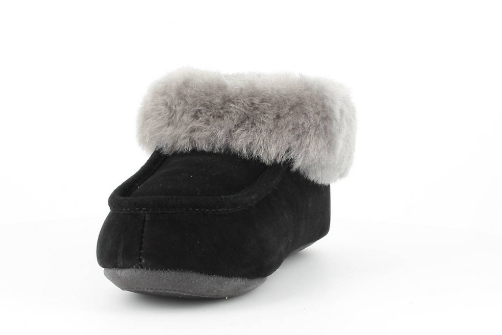 Sheepskin slippers London Black