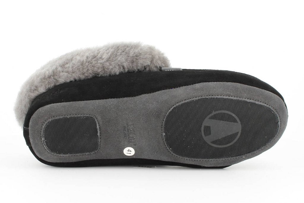 Sheepskin slippers London Black