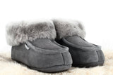 Sheepskin slippers London Asphalt