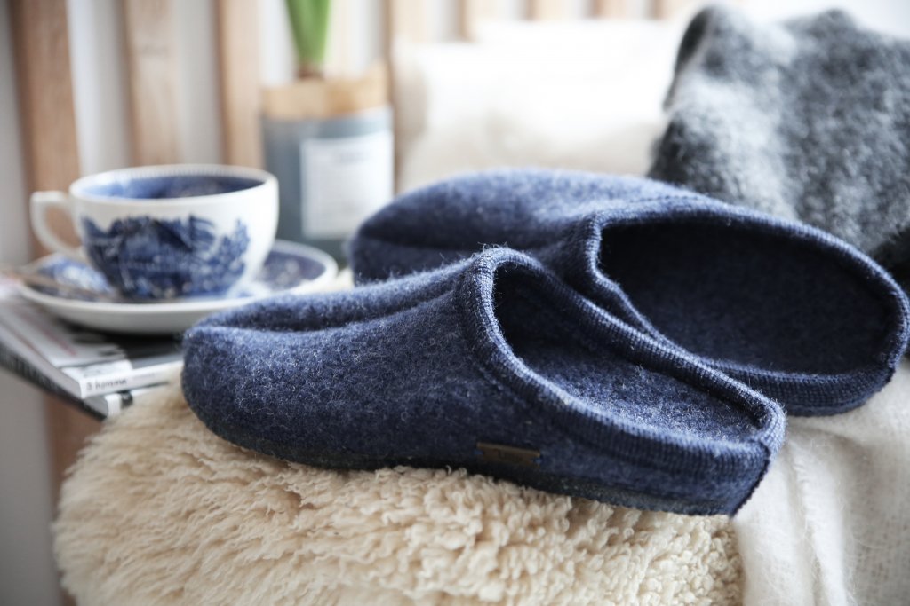 Wool slippers - Ulle Original Women's - Denim