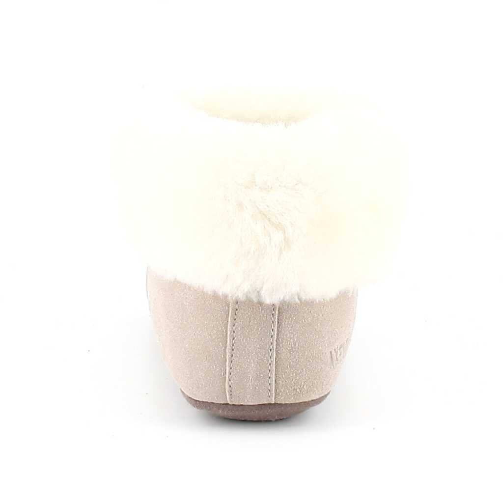 Sheepskin slippers London Sand/White