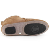 Sheepskin slippers Innsbruck - Chestnut/white