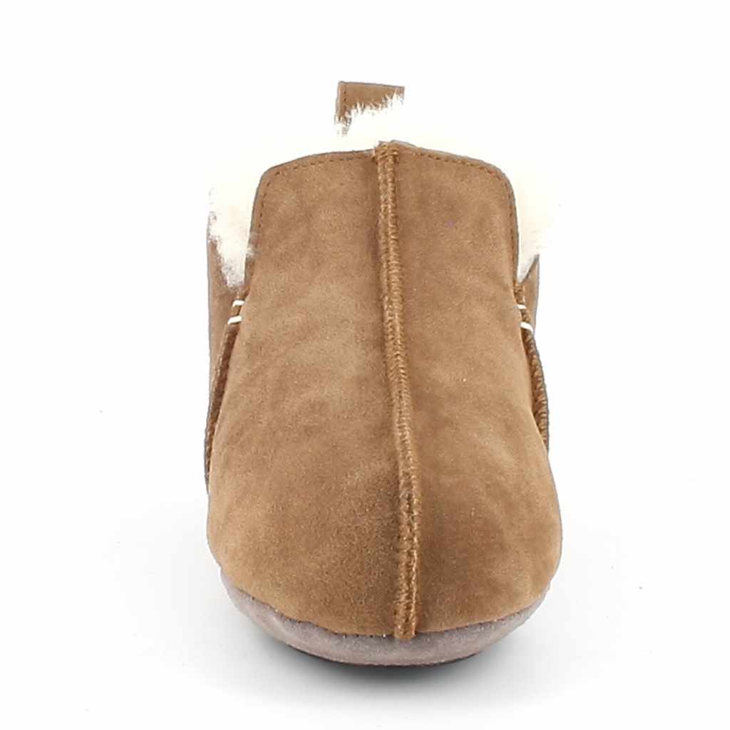 Sheepskin slippers Innsbruck - Chestnut/white