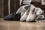 Wool slippers - Ulle Cottage Women's/Men's - Dark Grey Melange