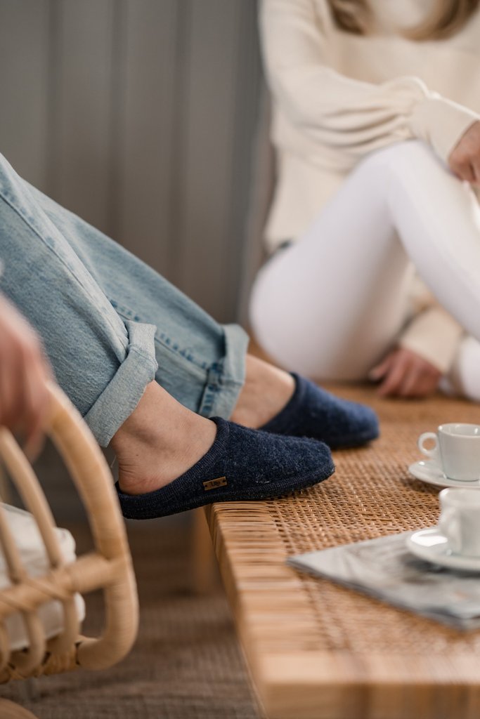 Wool slippers - Ulle Original Women's - Denim