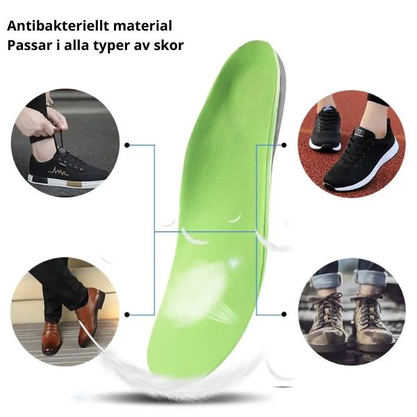 Shock absorbing comfort sole