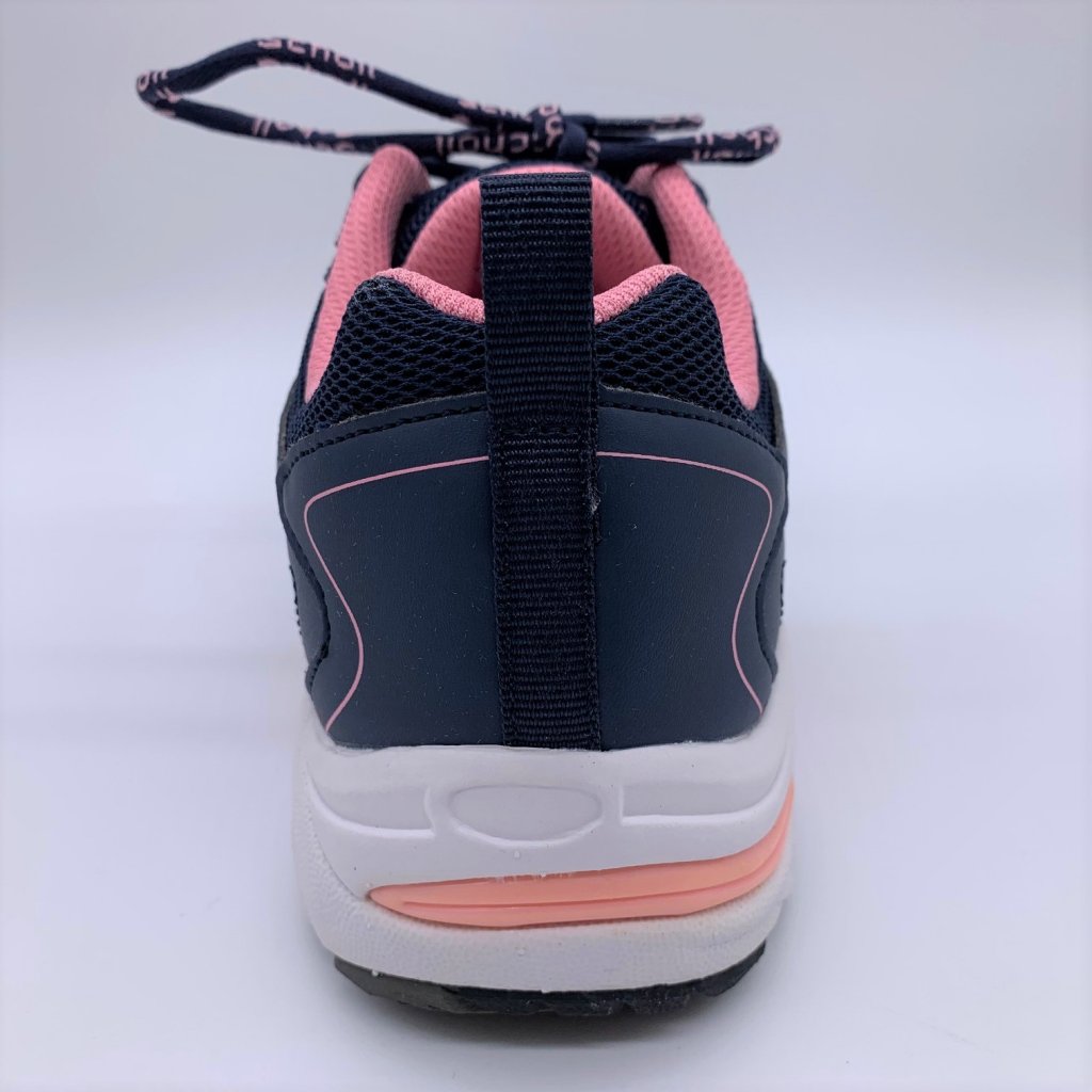 Scholl Sprinter Score Walking Shoes - Navy Blue Pink