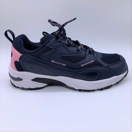 Scholl Sprinter Snap Walking Shoes - Dark Blue Pink