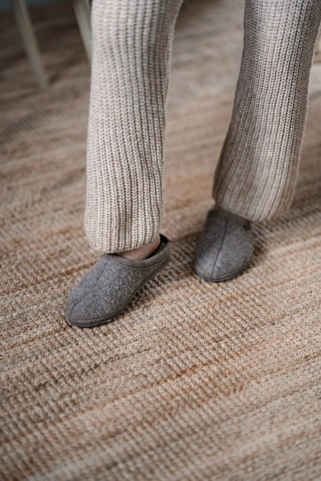 Wool slippers - Ulle Original Ladies/Men - Grey Melange
