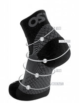 OS1st Merino Crew Sock against heel spurs - Black