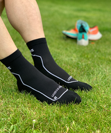 Black sports sock with compression - Coolmax