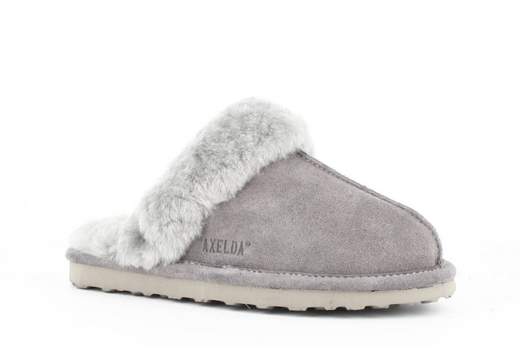 Sheepskin slippers Nancy Light Grey