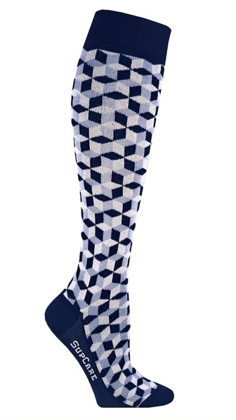 Support socks - Kubik Blue/black