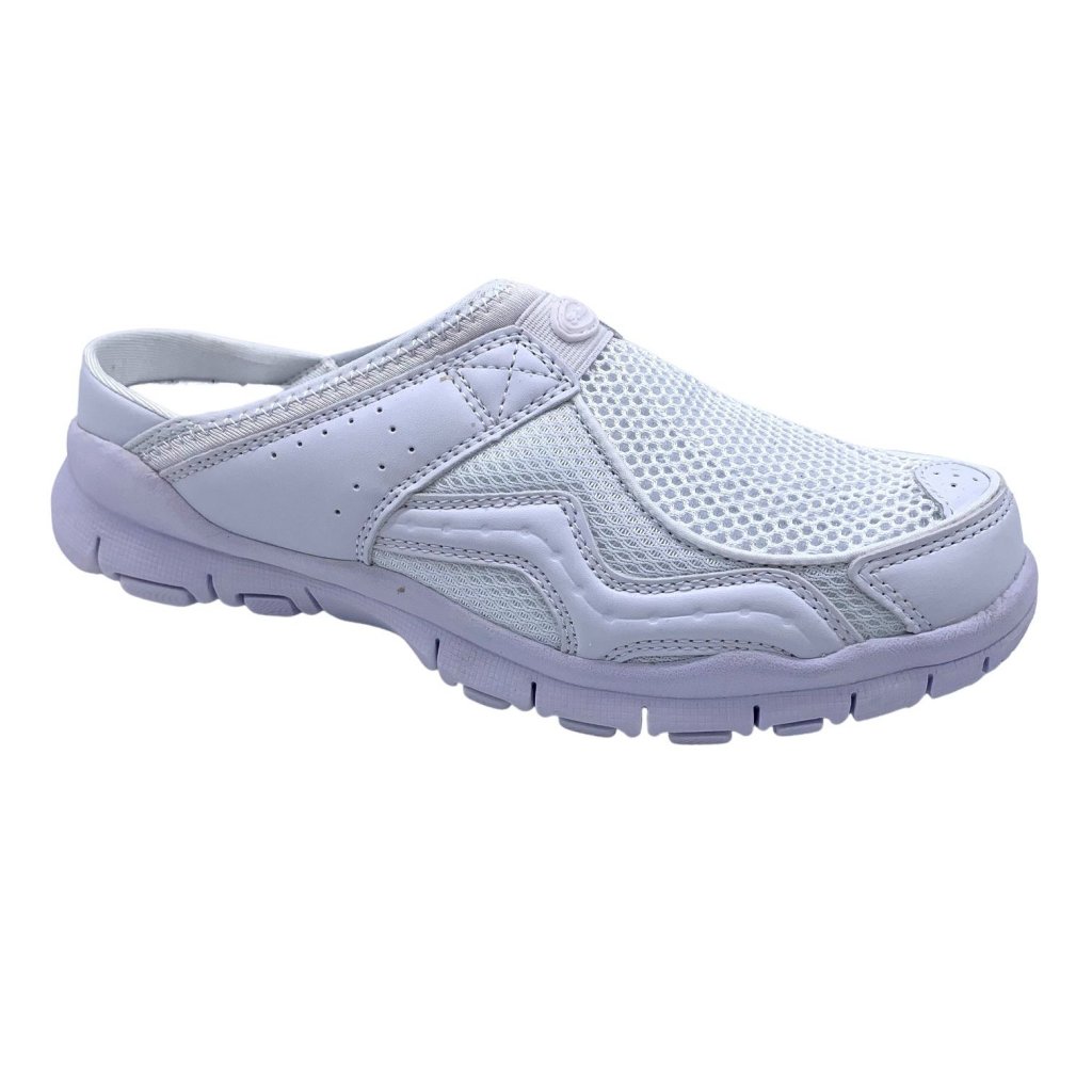 Size 46 - Scholl Jump Slipper - White.