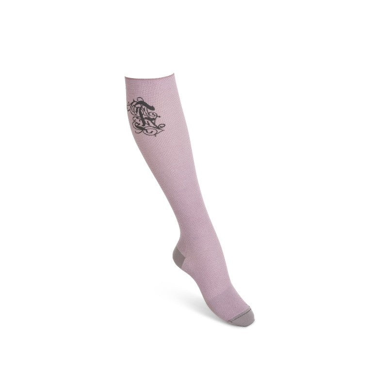 Cotton support stockings light pink