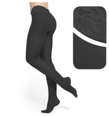 Nylon compression tights - Black