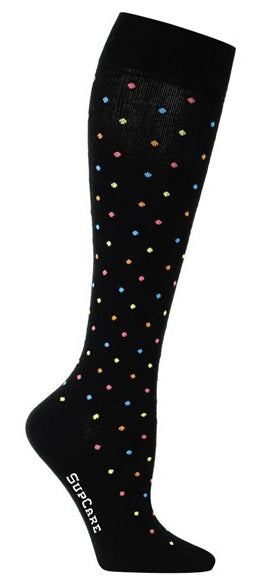 Support stockings - Dotted black