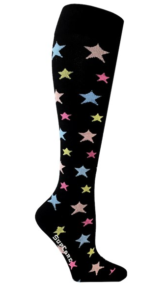 Support socks - Stars Pastel