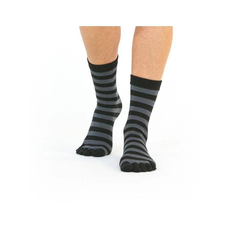 Women's toe socks - Black-grey